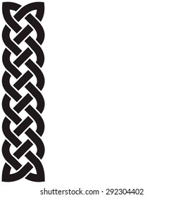 Celtic pattern in the form of the weaved braid.