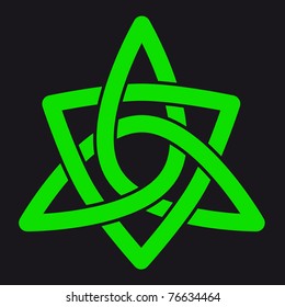 celtic pattern on black background
