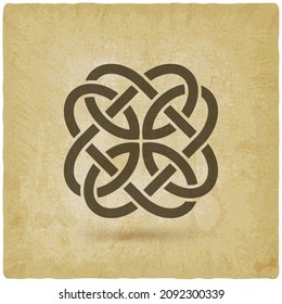 Celtic pattern on vintage background