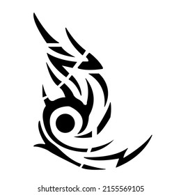 Celtic pattern tattoo on white background