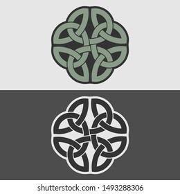 Celtic pattern. Template for ornament. Vector isolated.