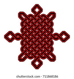 Celtic Pattern - Vector Ancient Pagan Scandinavian Sacred Knotwork Symbol