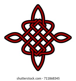 Celtic Pattern - Vector Ancient Pagan Scandinavian Sacred Knotwork Symbol
