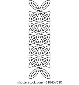 Celtic pattern. Vector illustration as element of Scandinavian or Celtic ornament
