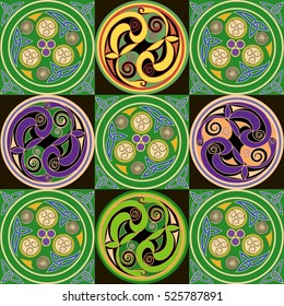 Celtic patterns is computer graphics and can be used in the design of textiles, in the printing industry, in a variety of design projects.