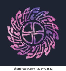 Celtic patterns. Ornament in a circle. Vector.