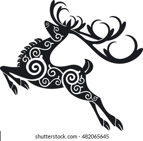 celtic red deer stag