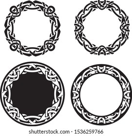 Celtic Ring Pattern Abstract Design Set