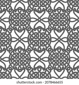 Celtic seamless ornament shape of a whirlpool or elegant vintage design