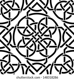 Celtic Seamless Pattern Abstract Vintage Geometric Stock Vector ...