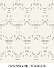 Celtic seamless pattern. Abstract graphic wallpaper. Vector tileable illustration. Interlaced geometric ornament.