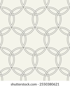 Celtic seamless pattern. Abstract graphic wallpaper. Vector tileable illustration. Interlaced geometric ornament.