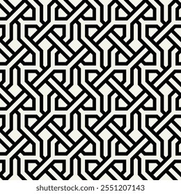 Celtic seamless pattern. Abstract graphic wallpaper. Vector tileable illustration. Interlaced geometric ornament.