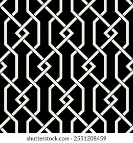 Celtic seamless pattern. Abstract graphic wallpaper. Vector tileable illustration. Interlaced geometric ornament.