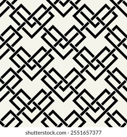 Celtic seamless pattern. Abstract graphic wallpaper. Vector tileable illustration. Interlaced geometric ornament.