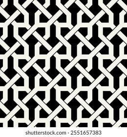 Celtic seamless pattern. Abstract graphic wallpaper. Vector tileable illustration. Interlaced geometric ornament.