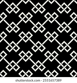 Celtic seamless pattern. Abstract graphic wallpaper. Vector tileable illustration. Interlaced geometric ornament.