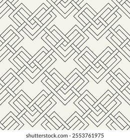 Celtic seamless pattern. Abstract graphic wallpaper. Vector tileable illustration. Interlaced geometric ornament.