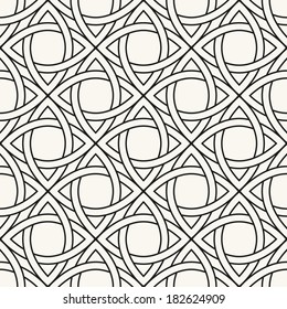 Celtic seamless pattern. Abstract vintage geometric wallpaper. Vector illustration