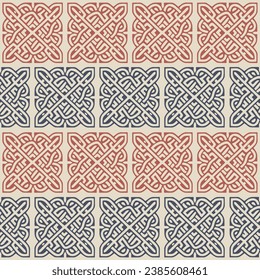 Celtic seamless pattern. Abstract vintage geometric wallpaper. Vector illustration.