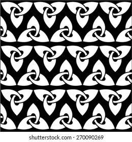 Celtic seamless pattern, abstract vintage geometric wallpaper. Vector illustration