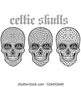  celtic skull, grunge.vintage design t-shirts
