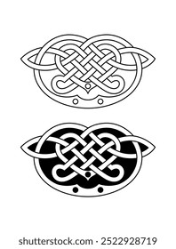 Ilustração de vetor decorativo estilo celta knotwork