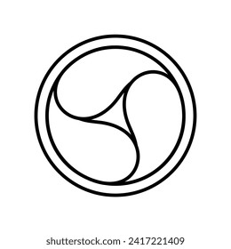 Celtic style decorative round element.