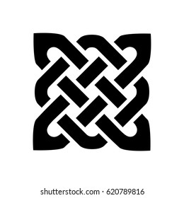Celtic style heart with eternity  knot base patterns filling  in black and white   inspired by Irish St Patrick's Day, and Irish and Scottish carving art
