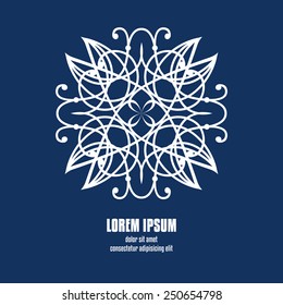 Celtic style ornament. Vector design element abstract symmetric ethnic pattern. Tribal ornament for logo or corporate identity.