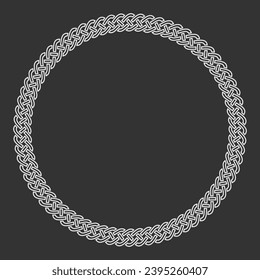 Celtic Style Round frame isolated. Vector illustration