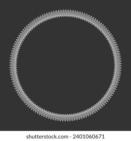 Celtic Style Round frame isolated. Vector illustration