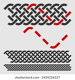 Celtic style seamless pattern. Vector illustration