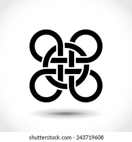 Celtic symbol, logo icon design template