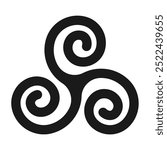 Celtic symbol. Pagan icon sign. Vector illustration image.