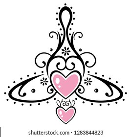 Celtic symbol, which stands for the mother with two children (hearts). A sign of deep connectedness and eternal love. Great gift for Mothers Day.