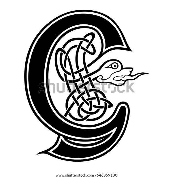 Celtic Tattoo Art Ornate Letter G Stock Vector (Royalty Free) 646359130 ...