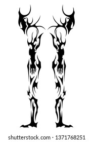 celtic tattoo man silhouettes