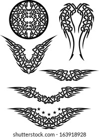 Celtic Tattoo and Ornaments set