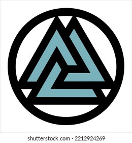 Celtic Triangle Knot Norse Mythology Vector Stock Vector (Royalty Free ...