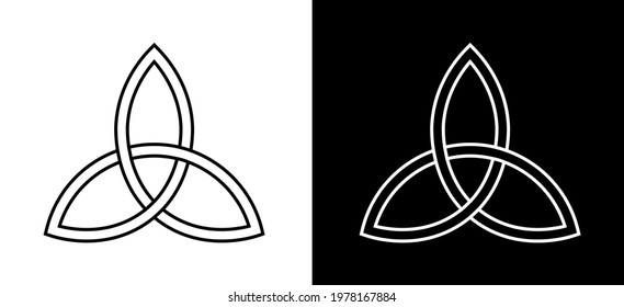 Celtic trinity icon, vector illustration.