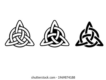 Celtic Trinity Knot Die Cut Vector Stock Vector (Royalty Free ...
