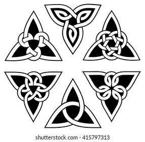 celtic trinity knot set