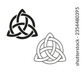 Celtic trinity knot symbol. Vector illustration. EPS 10.