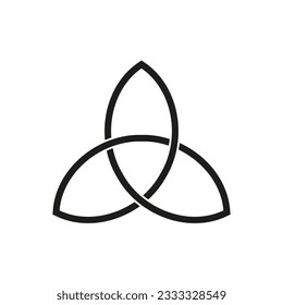Celtic trinity knot symbol. Vector illustration. EPS 10.