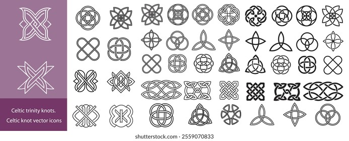 Celtic trinity knot symbol. Vector illustration. EPS 10.