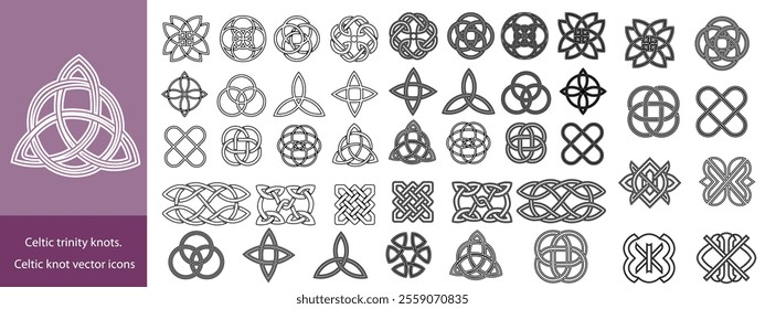 Celtic trinity knot symbol. Vector illustration. EPS 10.