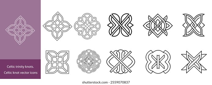 Celtic trinity knot symbol. Vector illustration. EPS 10.