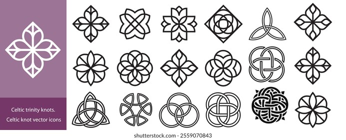 Celtic trinity knot symbol. Vector illustration. EPS 10.