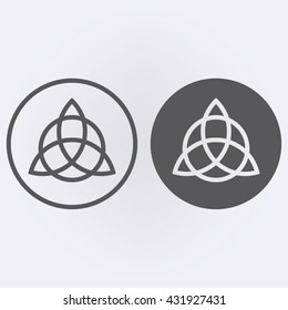 Celtic trinity knot  symbol . Vector illustration